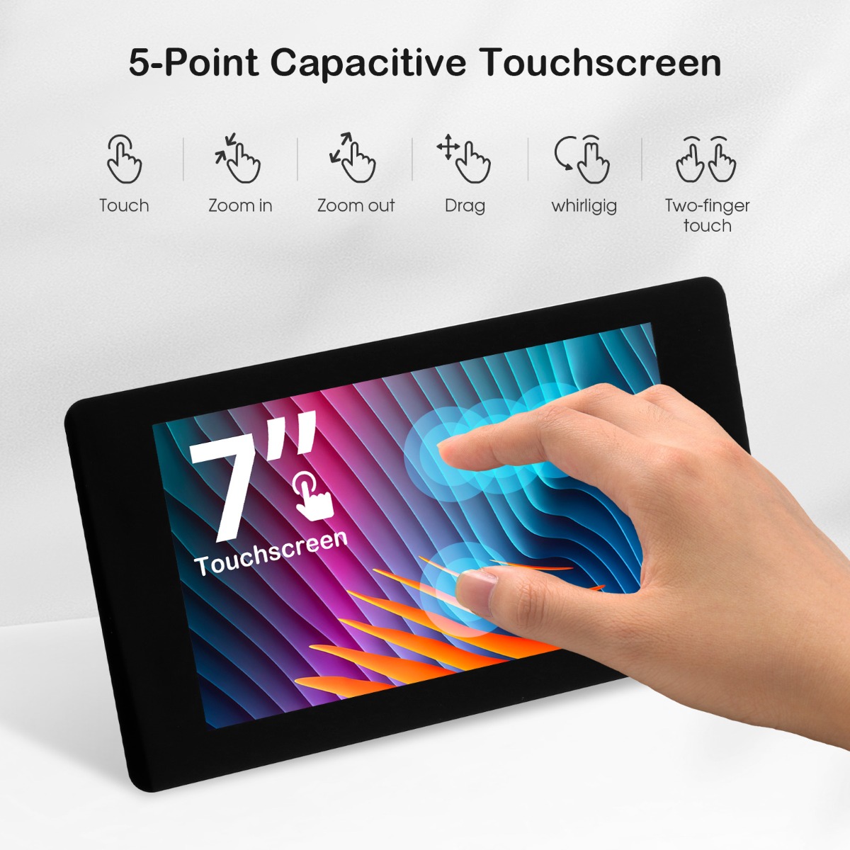 7 inch capacitive touch scren monitor
