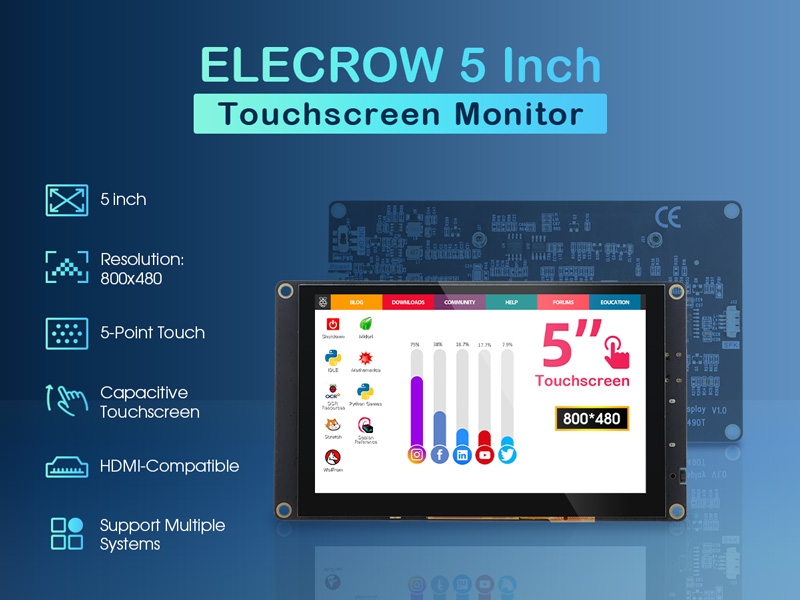 5 inch HDMI RPI Display feature