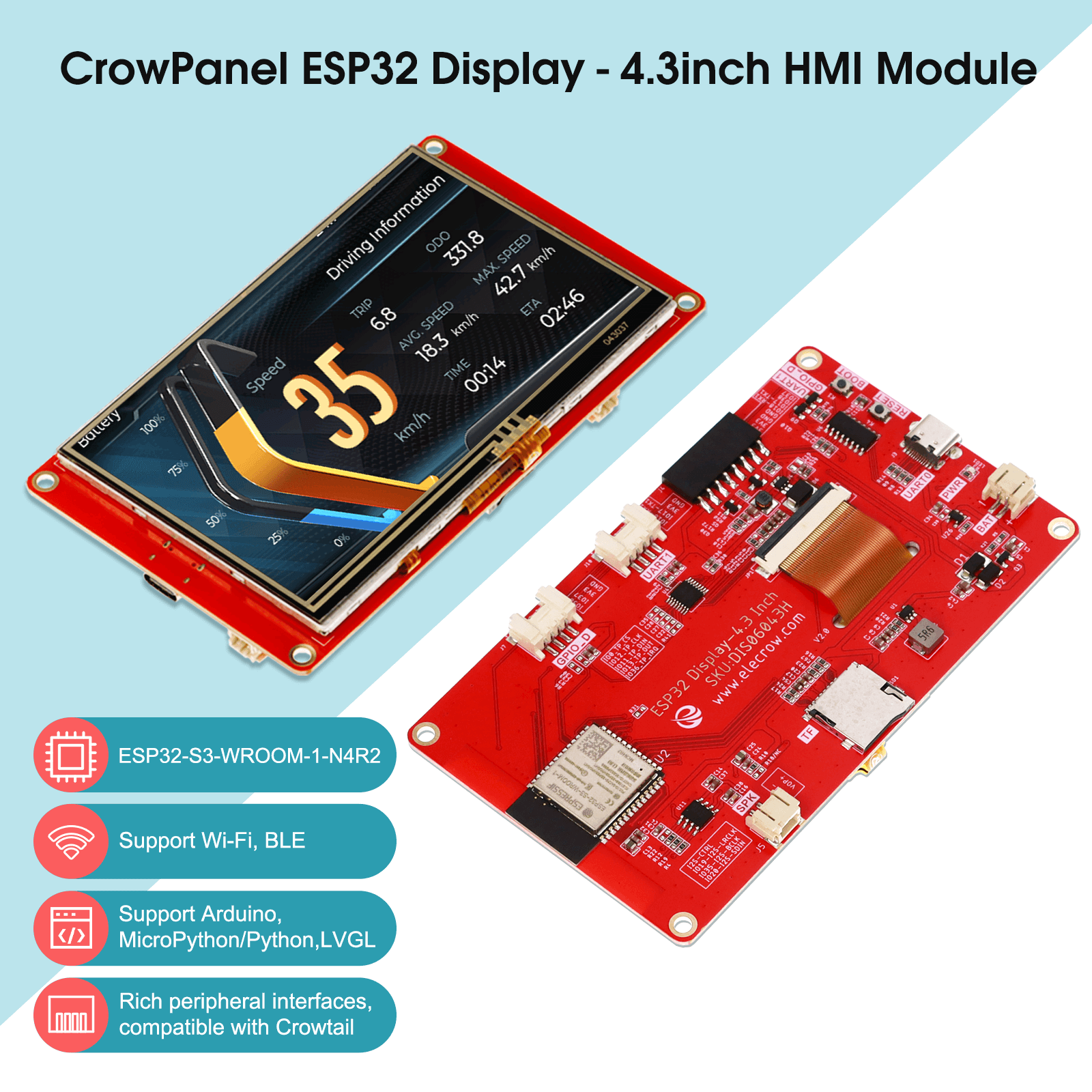 Esp32 display 4.3 inch module