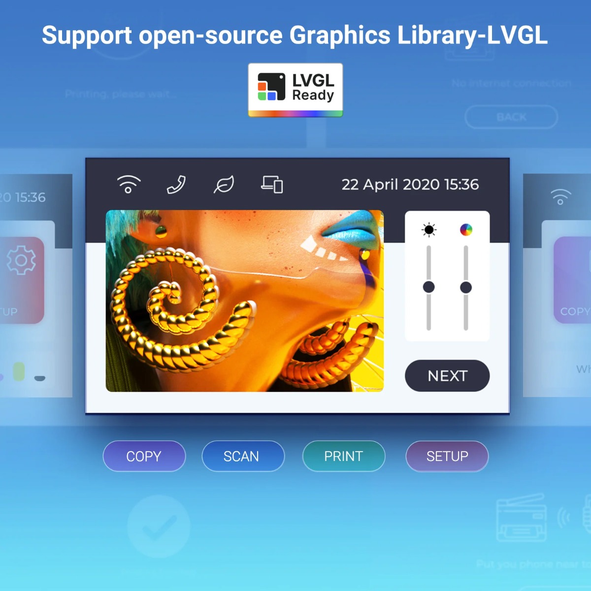 esp32 hmi rgb module support lvgl