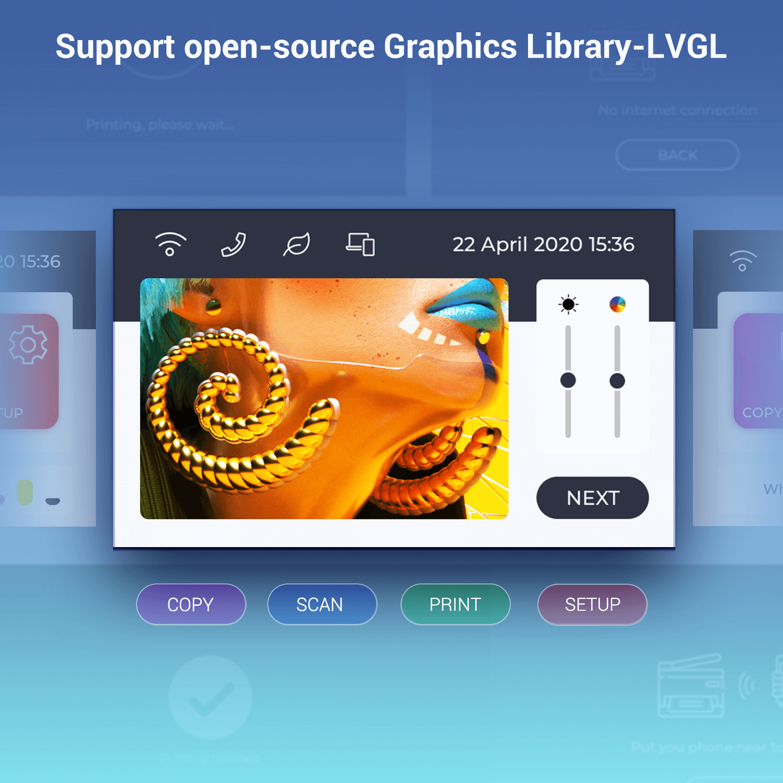 esp32 hmi rgb module support lvgl
