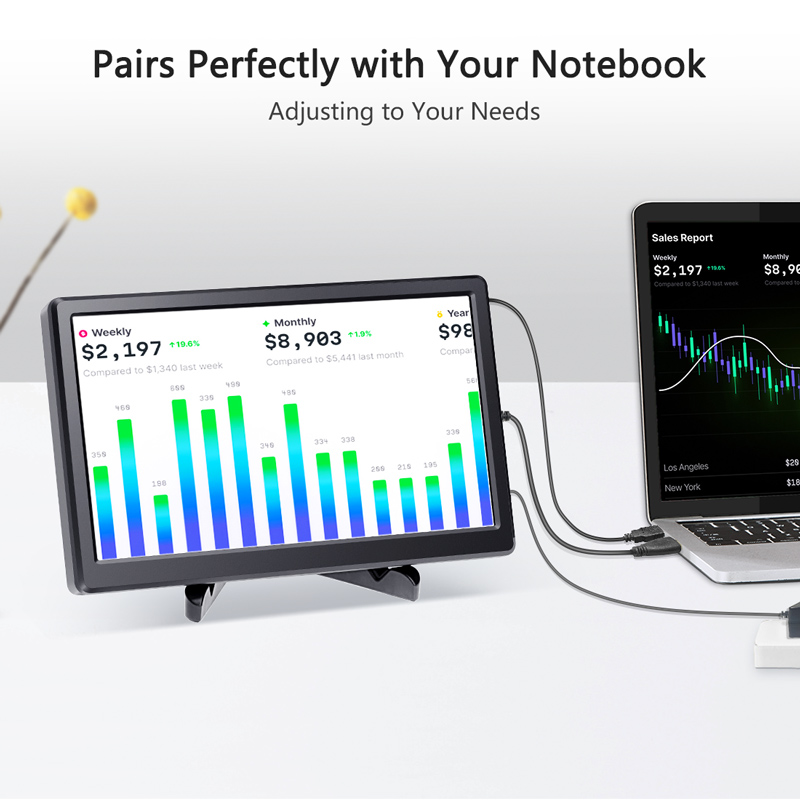 11.6 inch 1080P portable screen pairs with your notebook