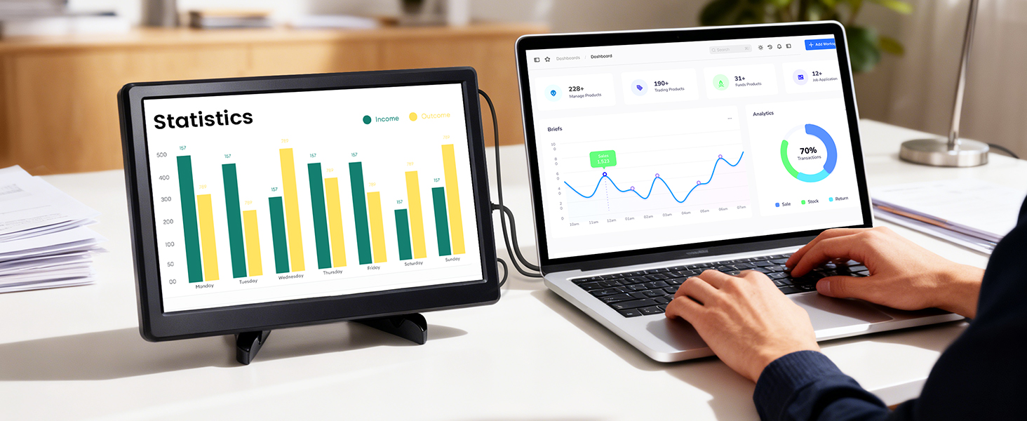 11.6inch IPS Touch monitor used as a second monitor