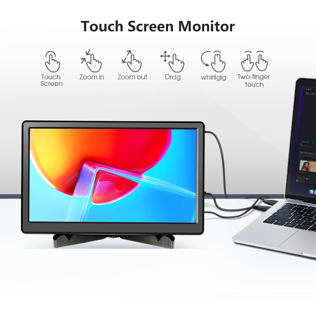 11.6 inch portable screen with 10-point touch