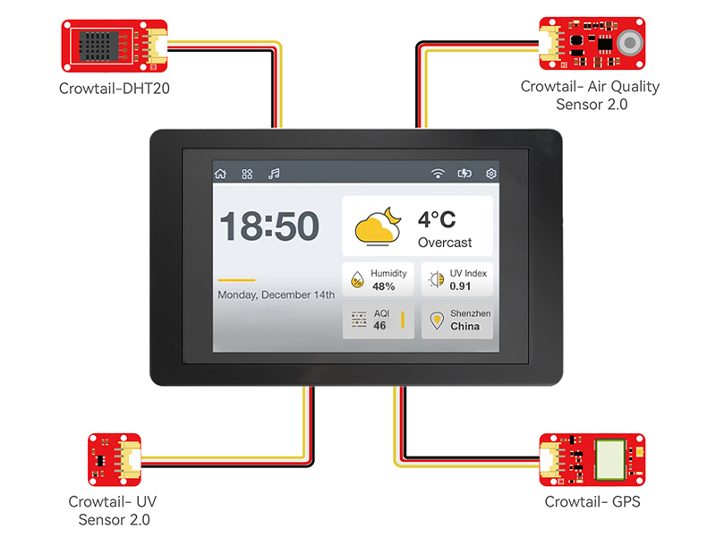 ESP32 S3 display with sensors