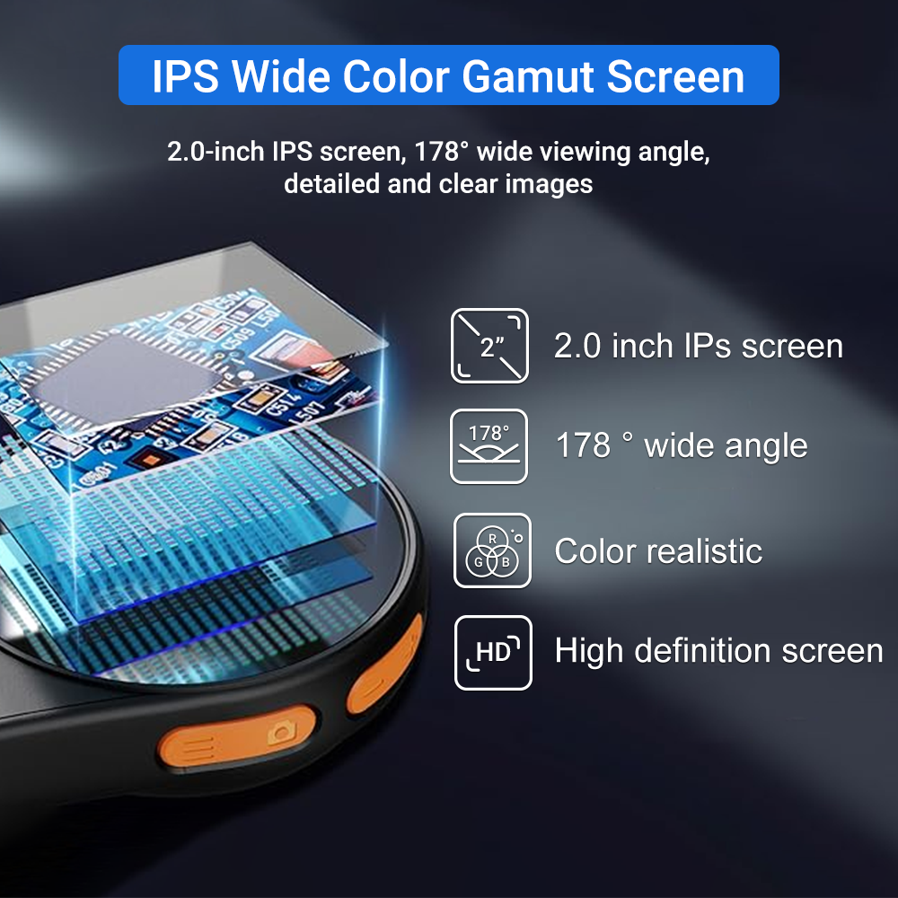 portable digital microscope with 2.0inch IPS screen
