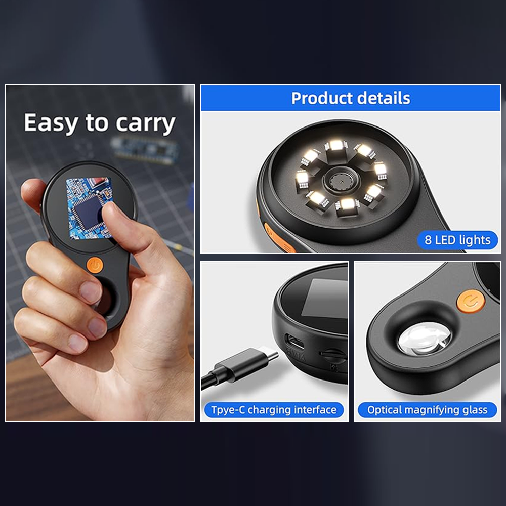 details of portable digital microscope