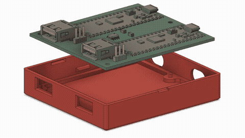 deskhop case assembled