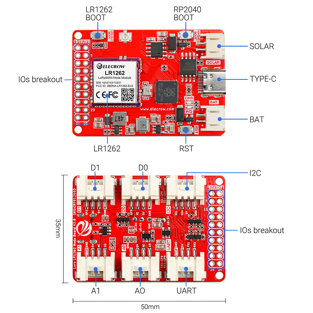 Lora Node baord hardware overview