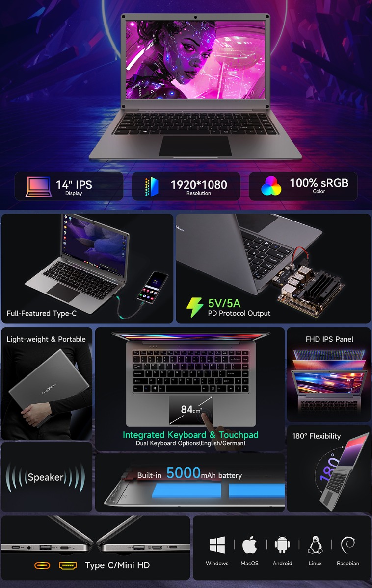 Corwview Note-All in one portable Monitor Feature