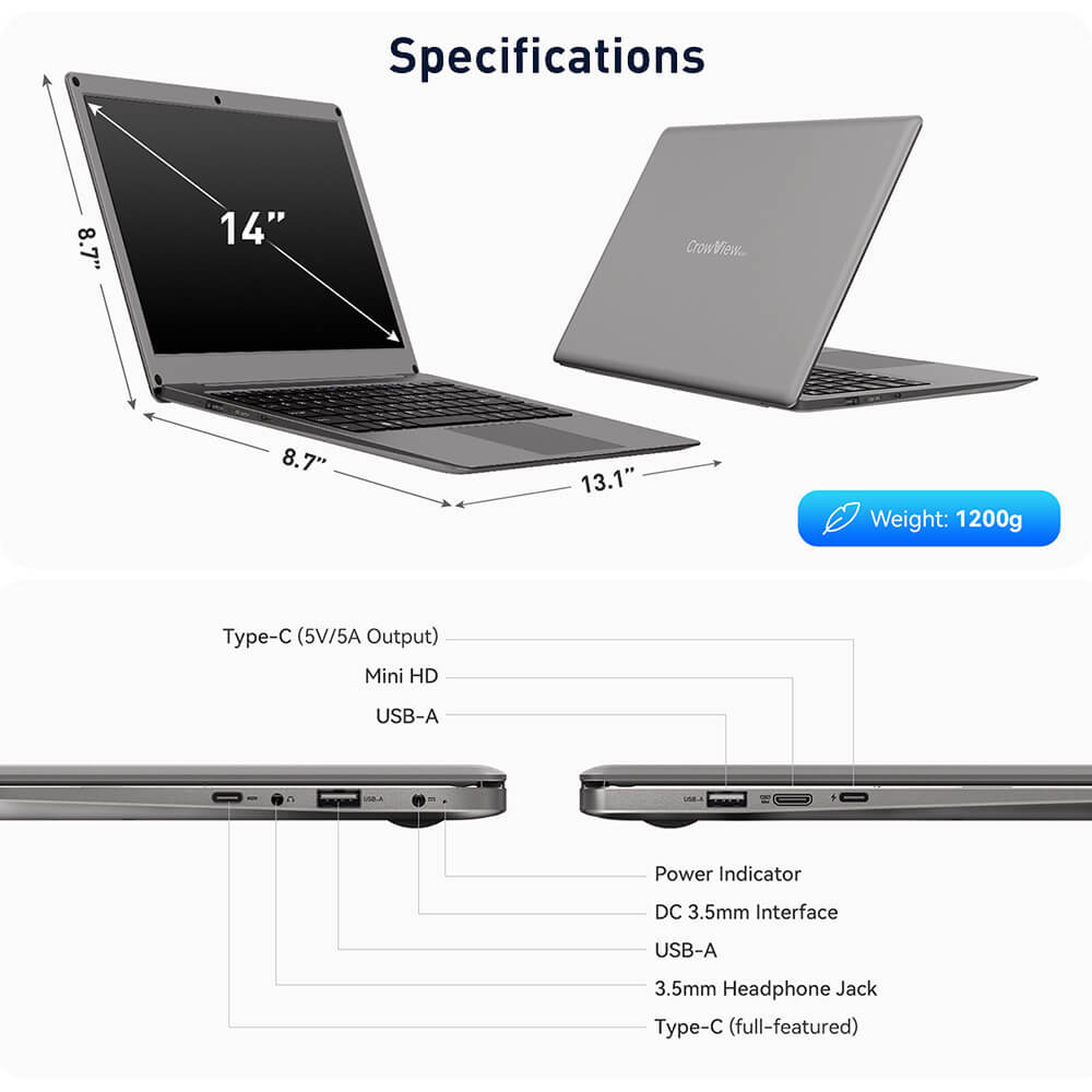 Interface Details of Crowview Note-All in one portable monitor