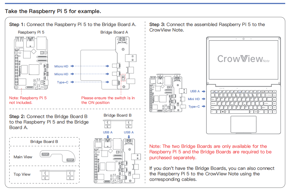 How to connect the Raspberry Pi 5 Bridge Board