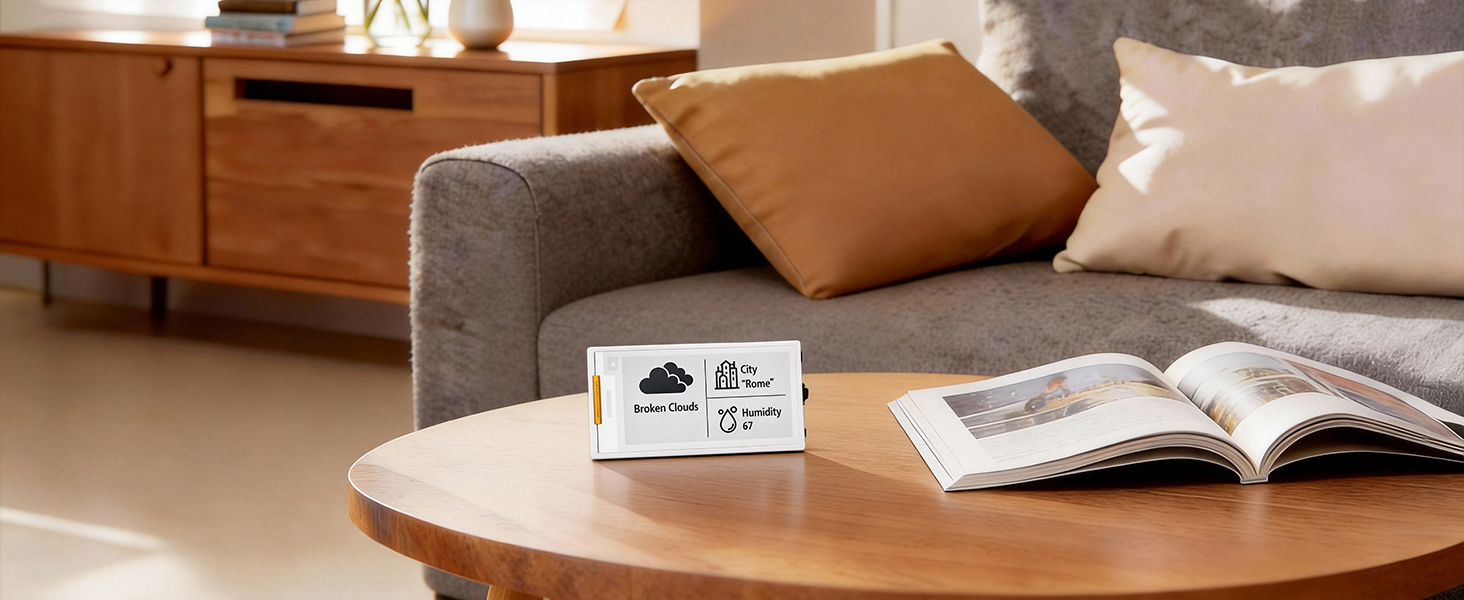 2.13inch HMI E Paper display used for smart home control panel