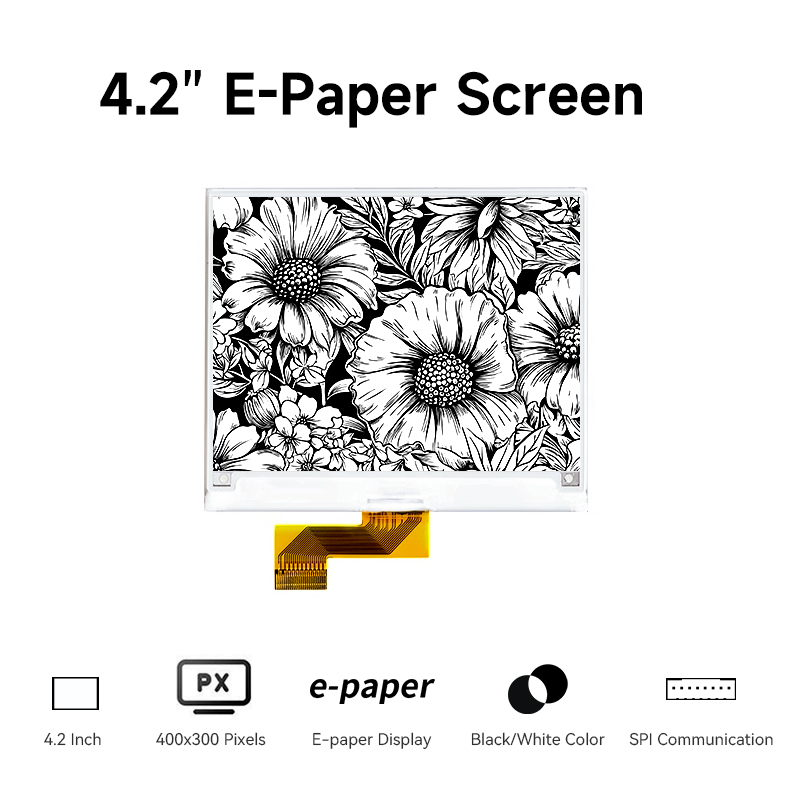 4.2 inch E paper screen feature