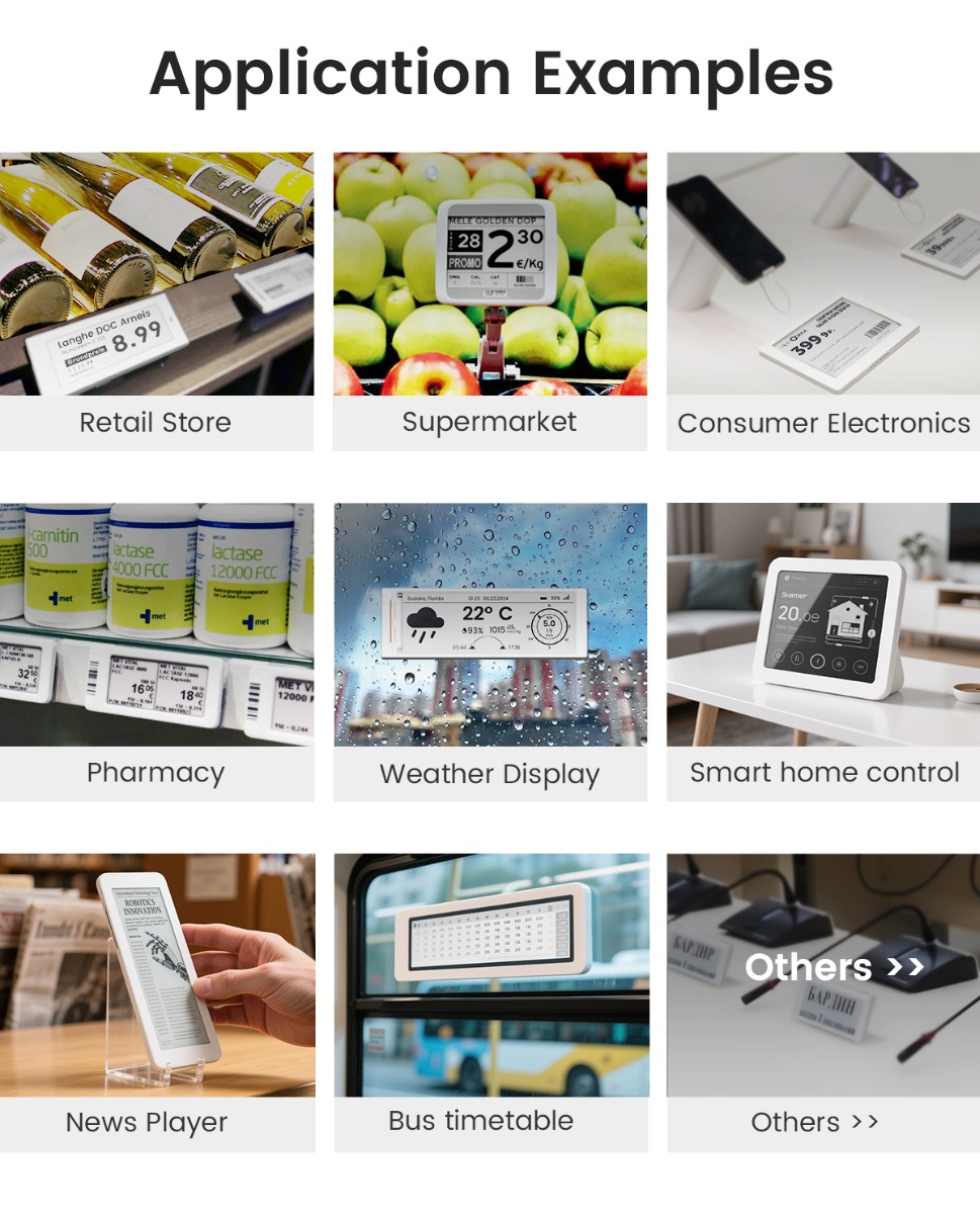 application of 1.54 inch E-Paper HMI display