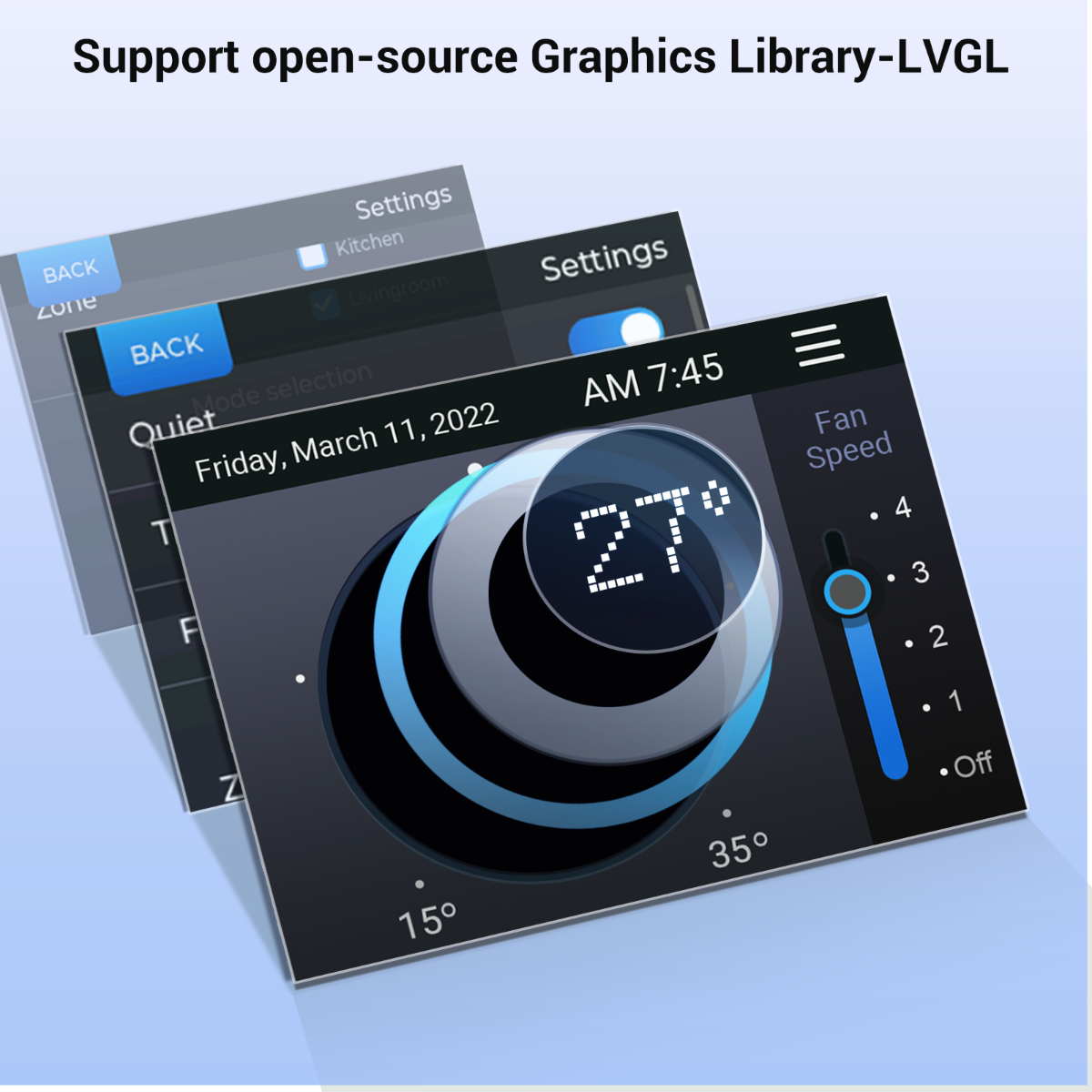 4.3 inch HMI module support LVGL