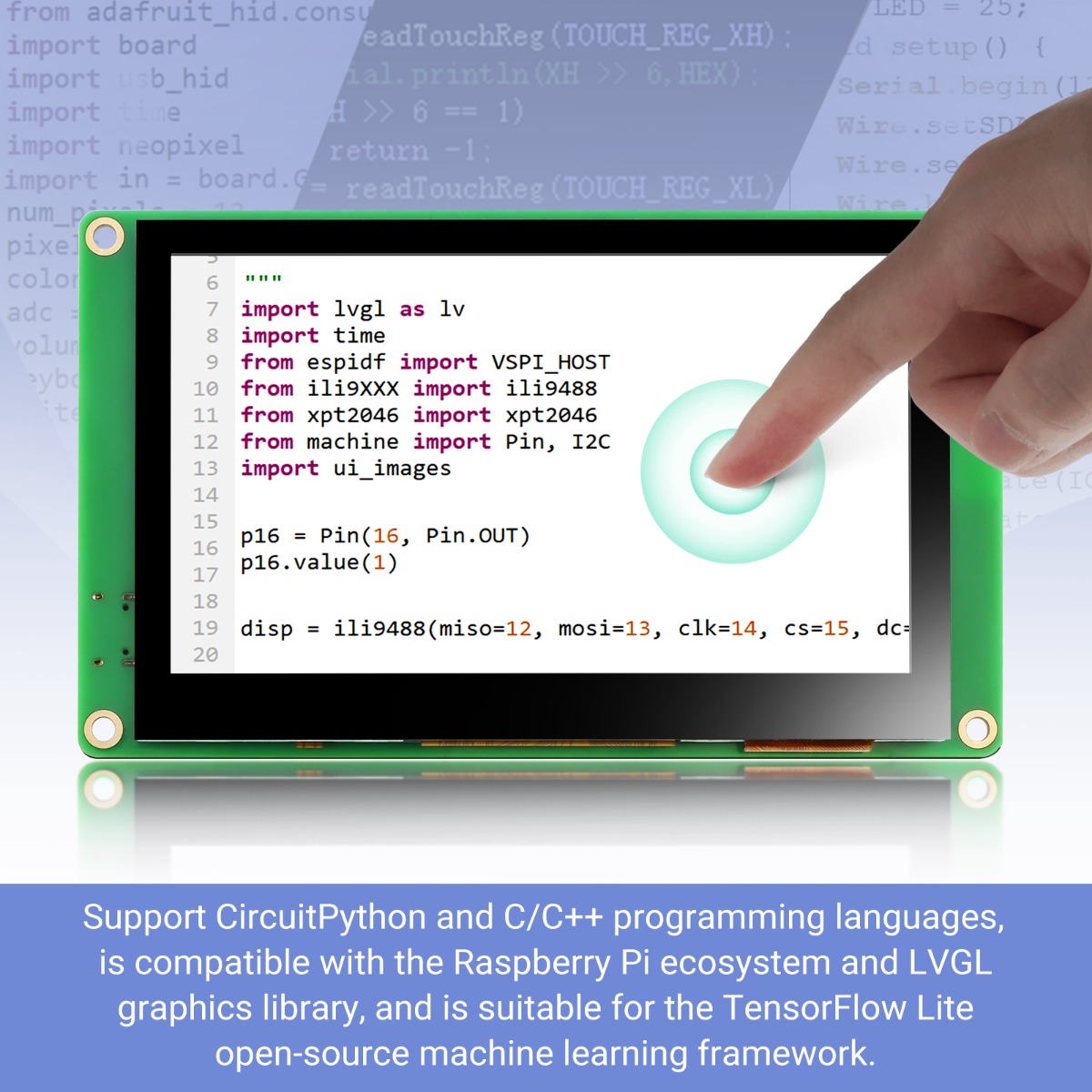 4.3 inch HMI module support C++
