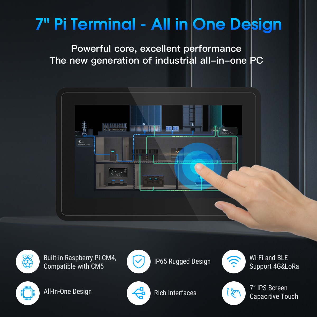 7“ Pi Terminal industrial PC