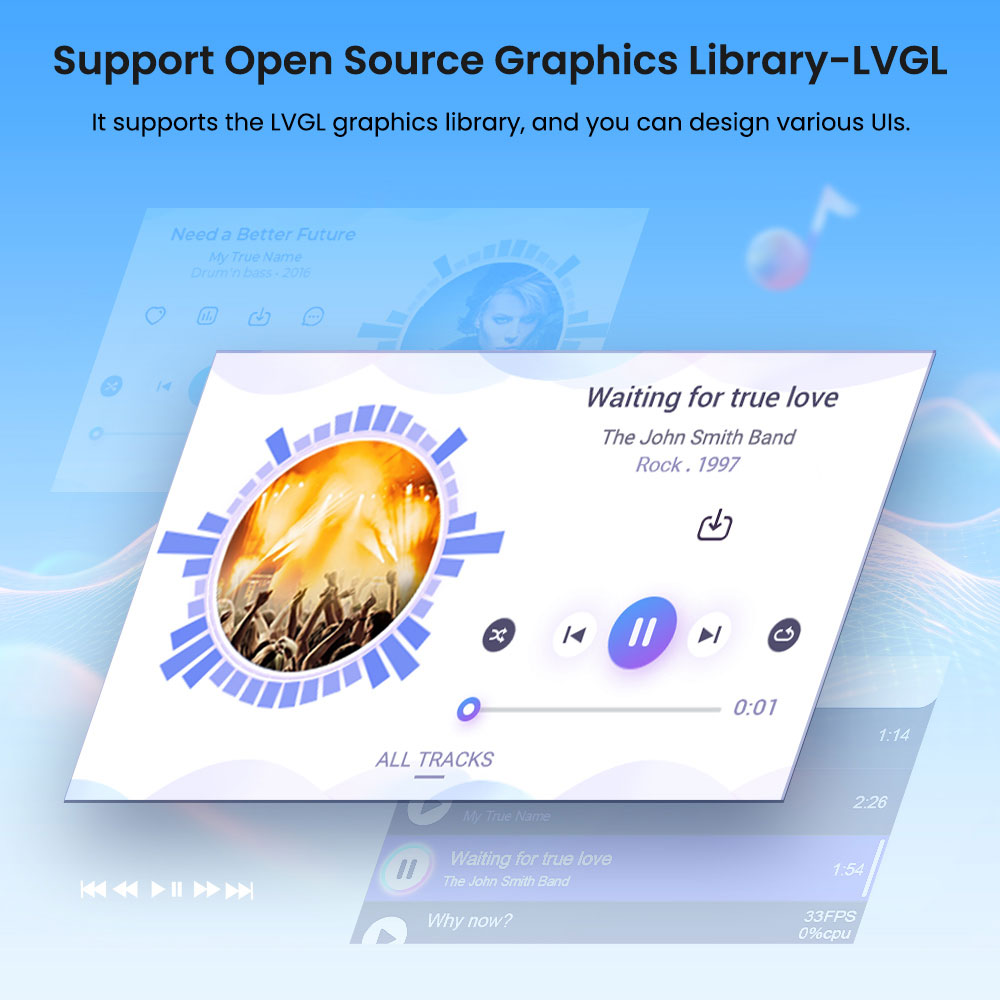 CrowPanel Advance 5 inch HMI AI display support LVGL