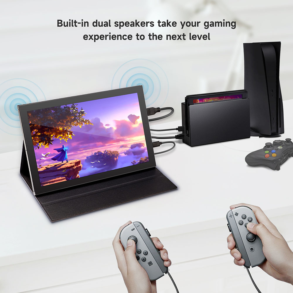 10.1 inch IPS Touchscreen with bulit-in dual speaker