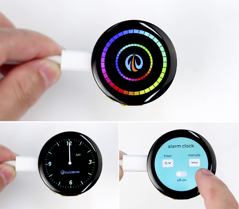 use examples of 1.28 inch round ESP32 HMI display