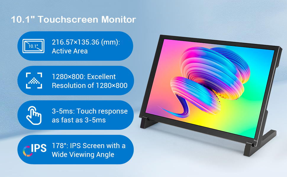 10.1 inch Raspberry Pi display
