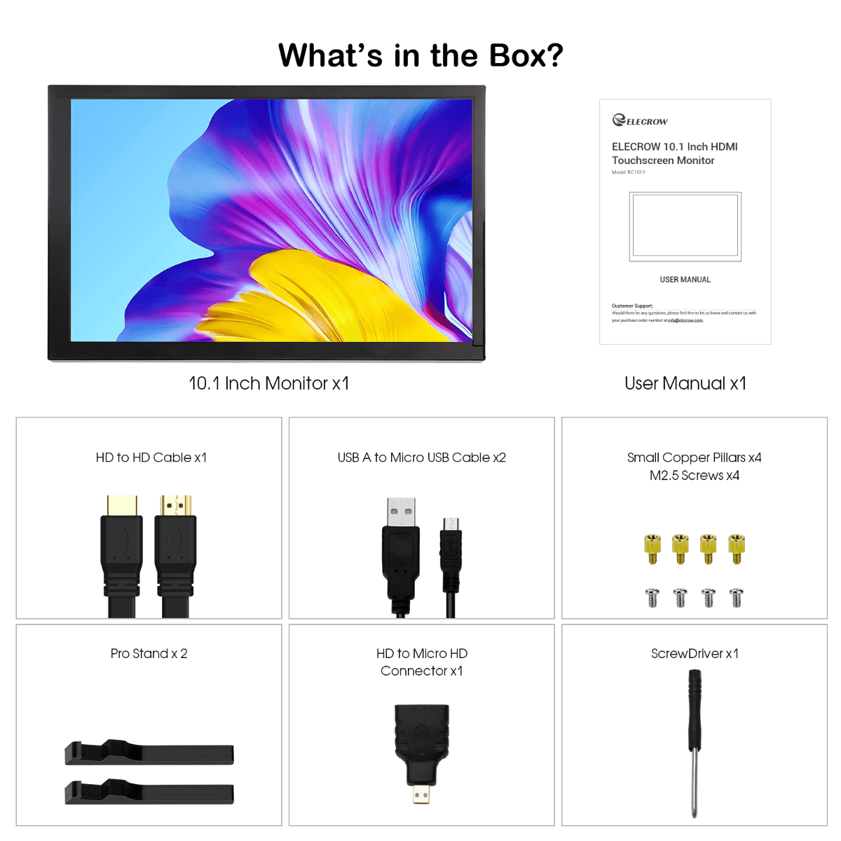 10.1 inch Raspberry Pi display package
