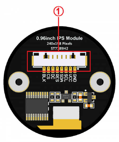 0.96 inch display interface
