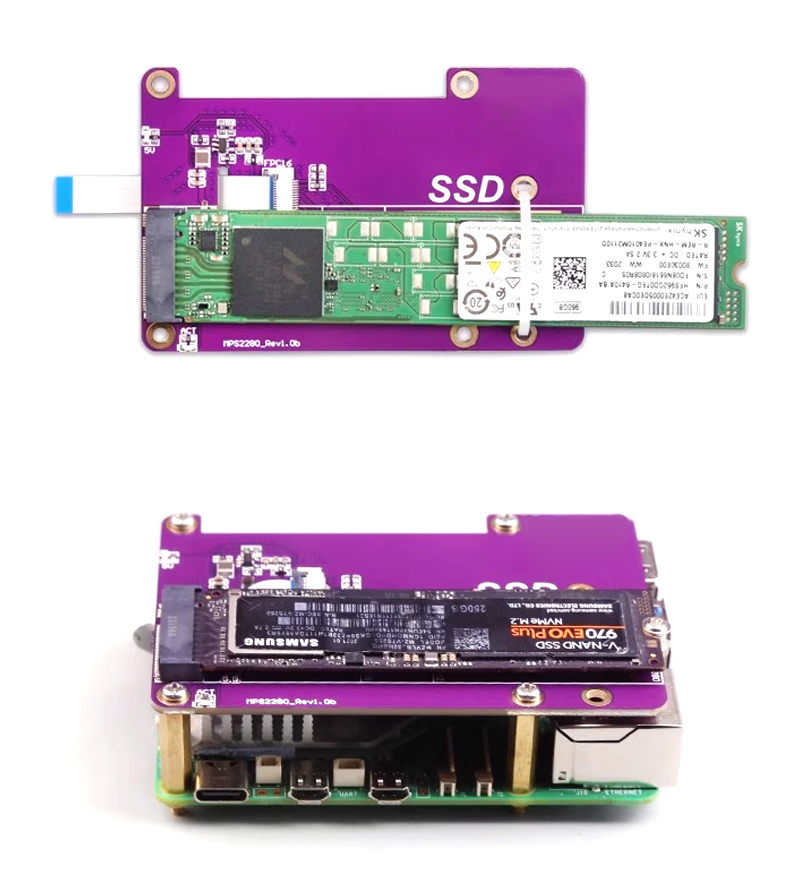 NVME 2280 connect with Raspberry Pi 5