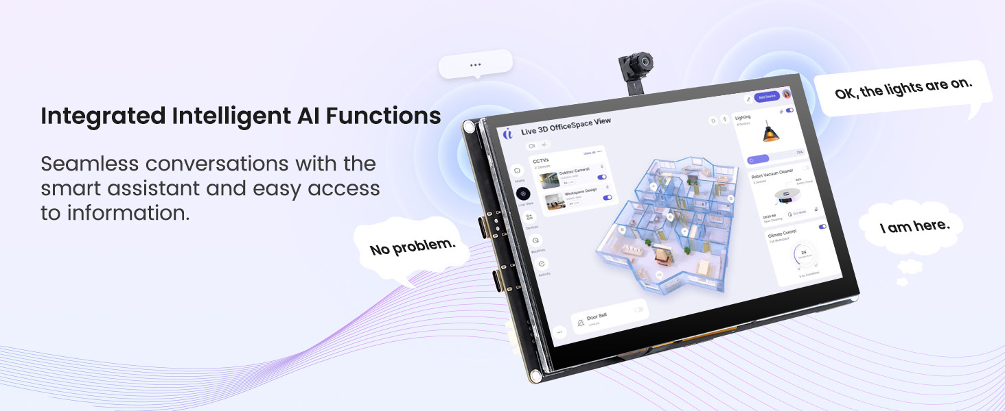 ESP32-P4 HMI AI display with AI Function