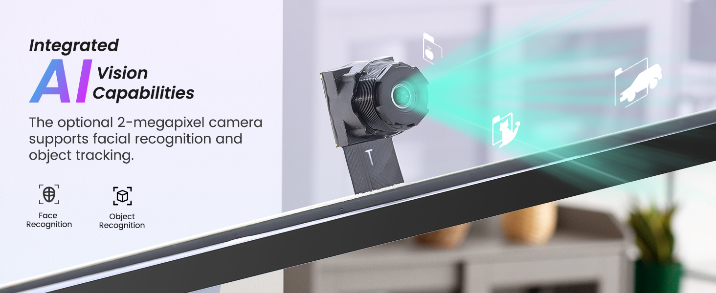 9inch display integrated AI Vision capabilities with camera