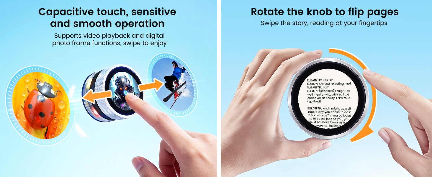 1.28 rotary knob screen with smooth rotary feel