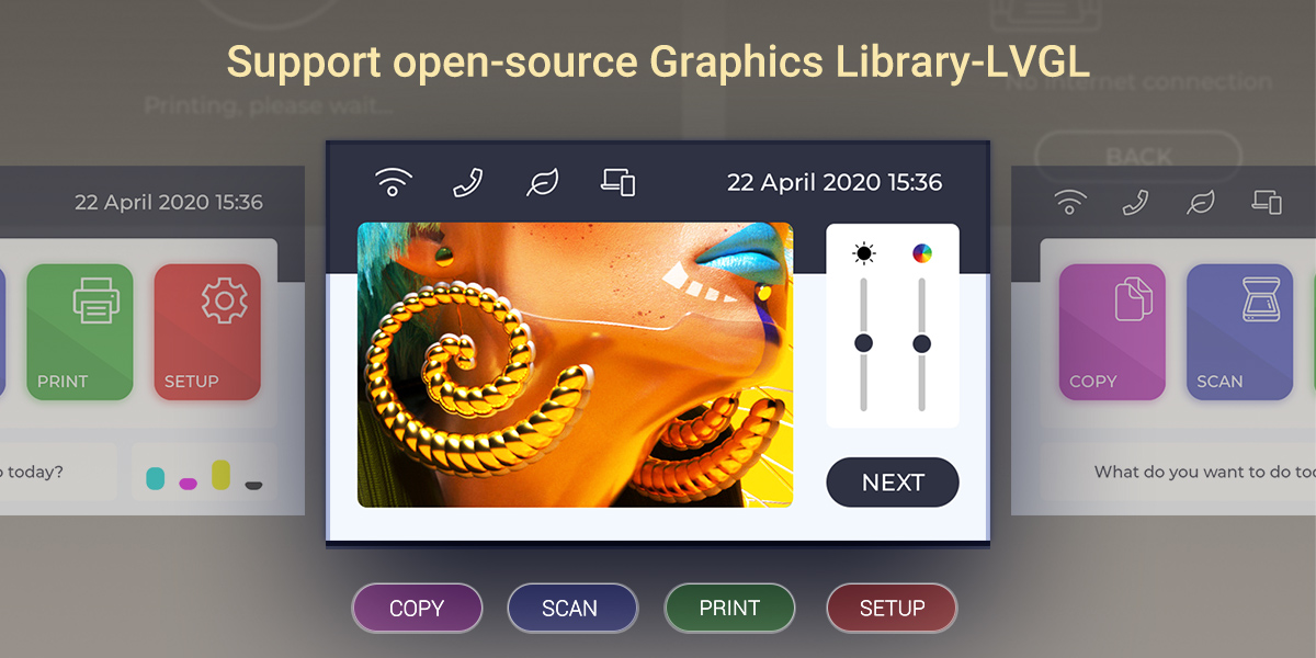 ESP32 2.8inch HMI Display supports open-source Graphics Library-LVGL