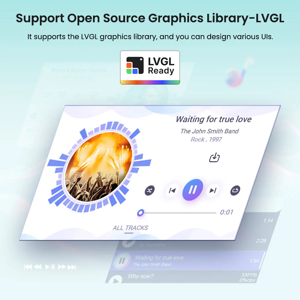 ESP32 Advance 2.8inch HMI display support LVGL