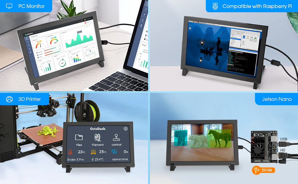8 inch touch monitor supports multiple applications