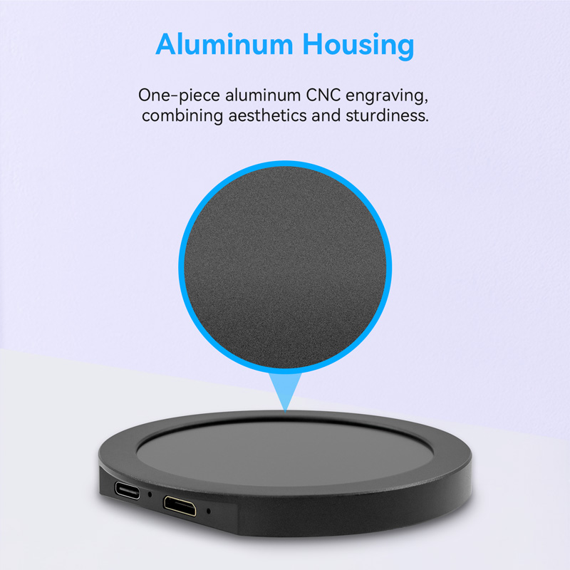 2.8inch round IPS display with aluminum housing