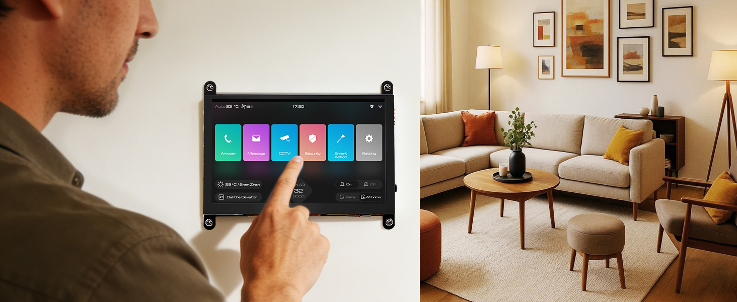  5inch display-C used for smart home