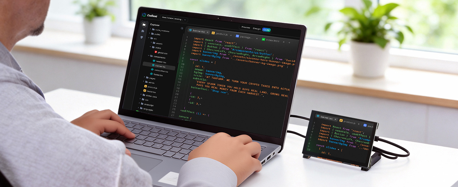 5inch IPS touch display used for programming