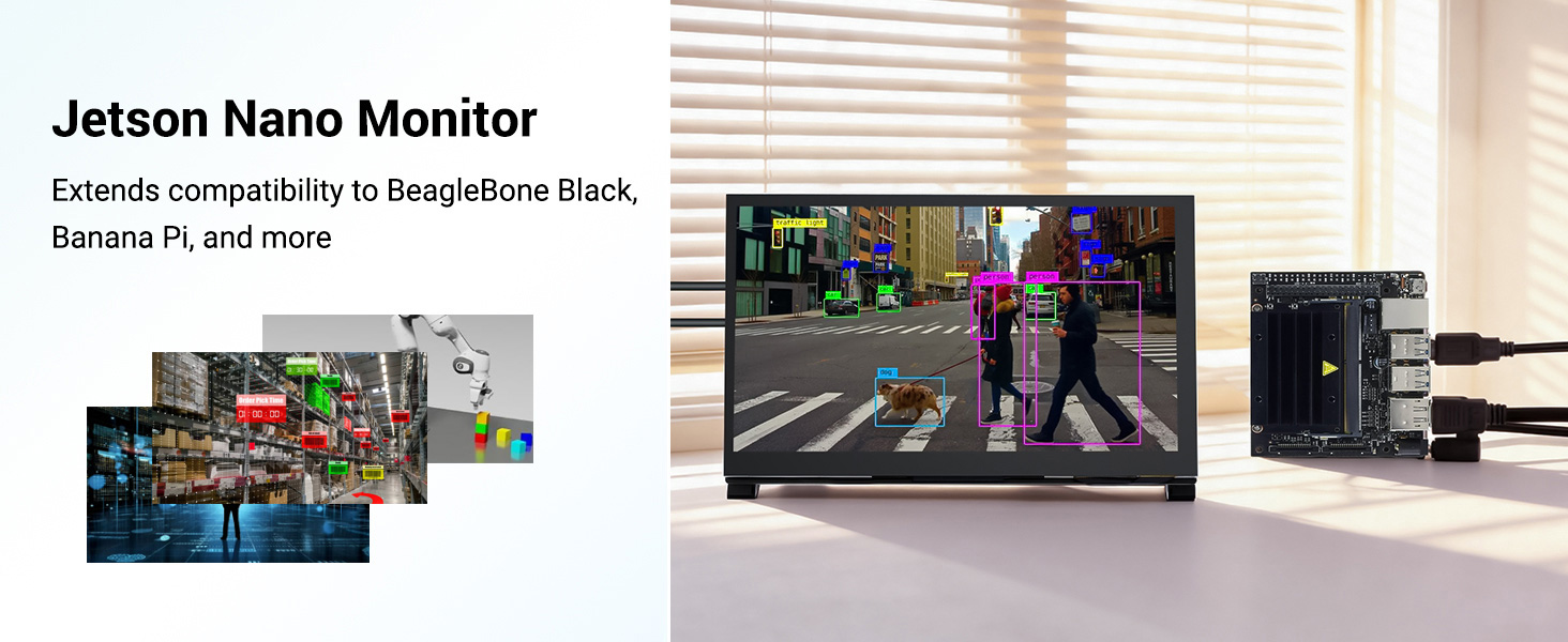 7inch IPS LCD Display used as Jetson Monitor
