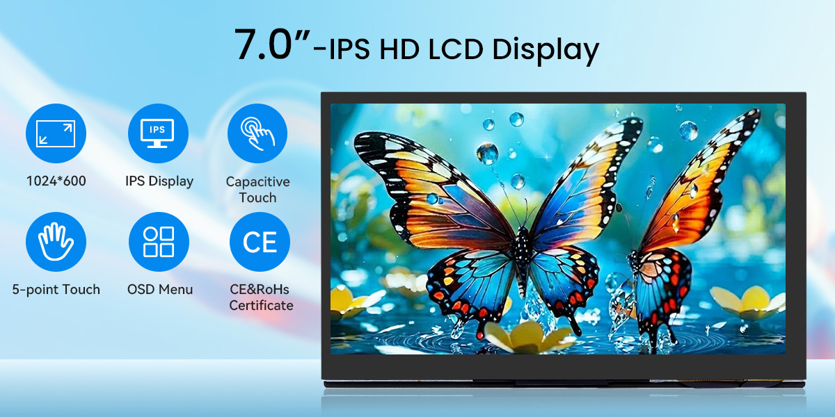 feature of 7inch IPS LCD Display