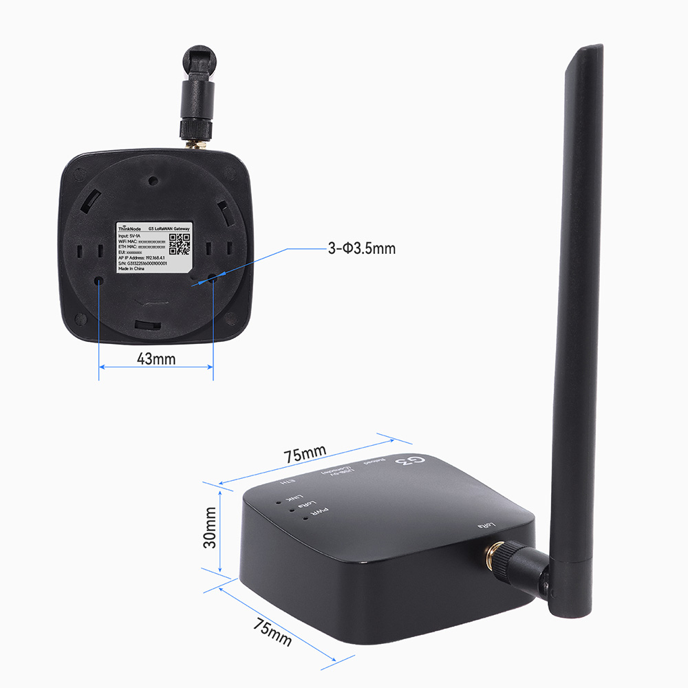 size of Thinknode G3 gateway