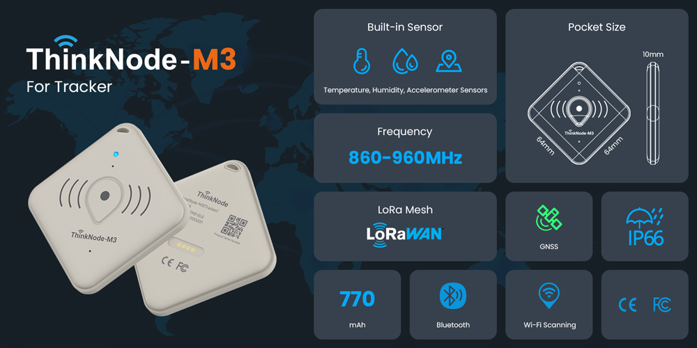 features of ThinkNode M3 Tracker for Meshtastic