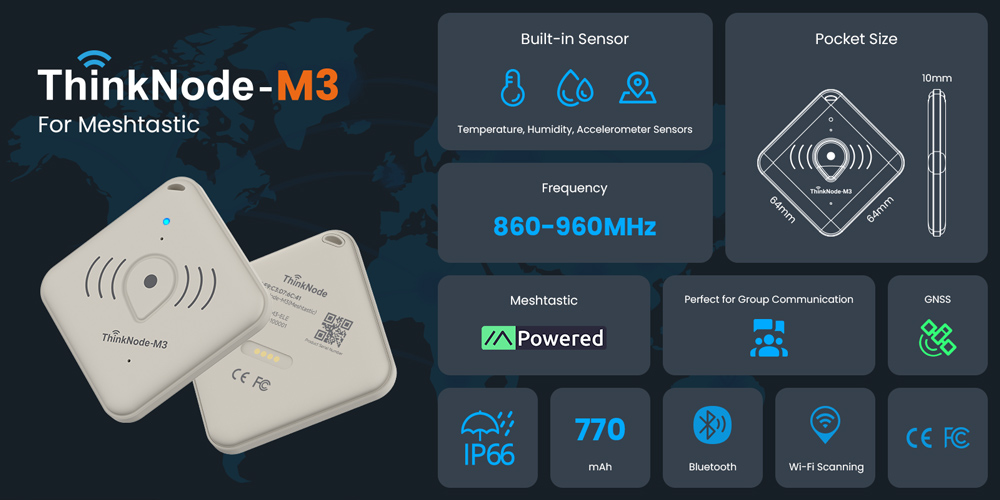 features of ThinkNode M3 Tracker for Meshtastic