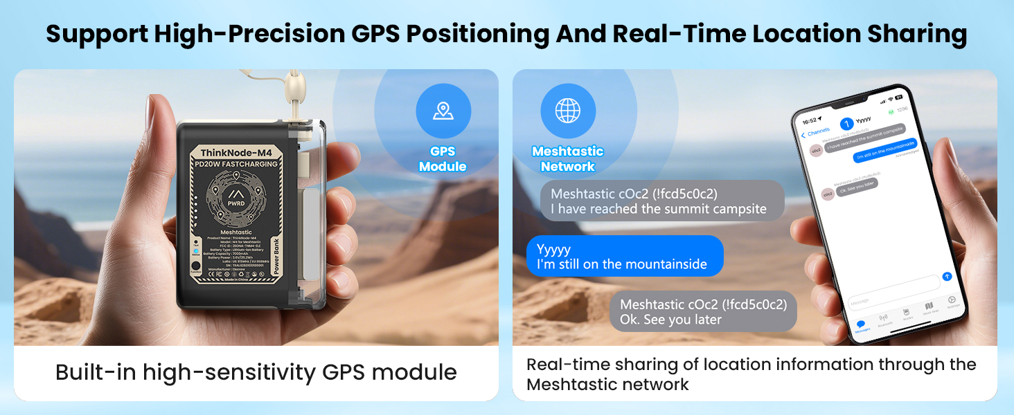 ThinkNode m4 for Meshtastic with GPS function