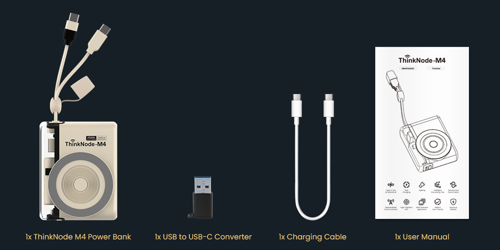Package list of ThinkNode m4 for Lora tracker
