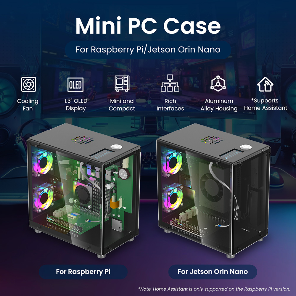 mini pc case for Raspberry Pi/Jetson Orin Nano