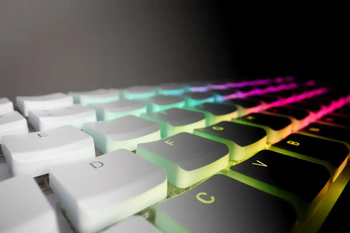Raspberry Pi 500+ with RGB backlight