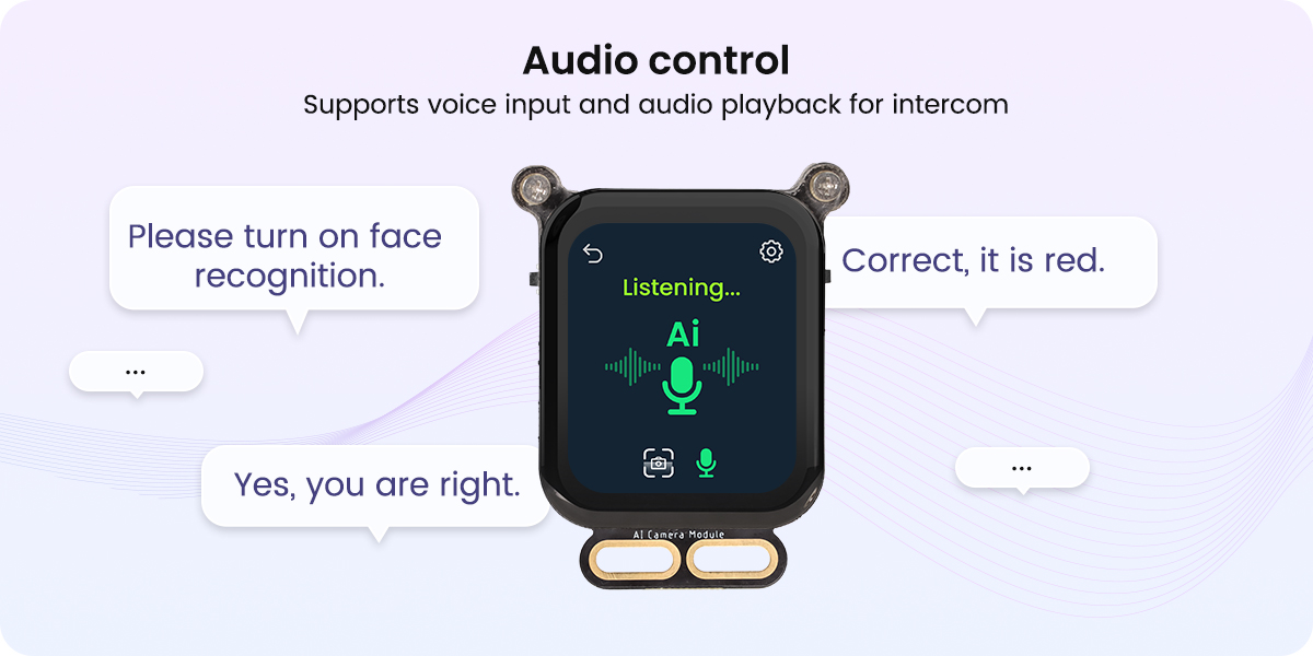 AI Camera support Audio control