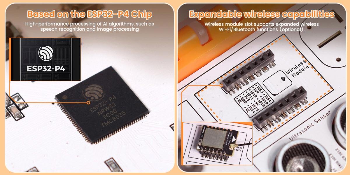 All-in-one starter kit for ESP32-P4 with 7inch touch display