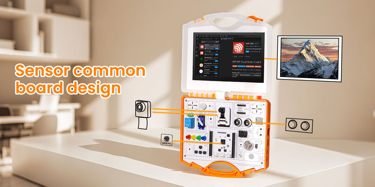 All-in-one starter kit for ESP32-P4 with 7inch touch display